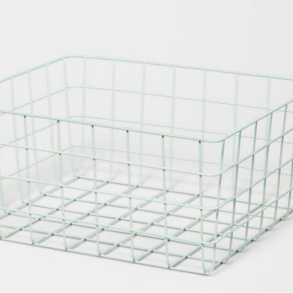 *NWT* - 13" Rectangular Wire Decorative Basket - Brightroom 2 PACK - Picture 1 of 3